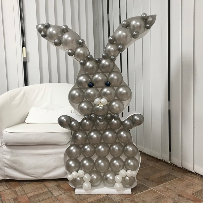 Bunny Shape | Balloon Mosaic Frame|  47.25in x 32.7in