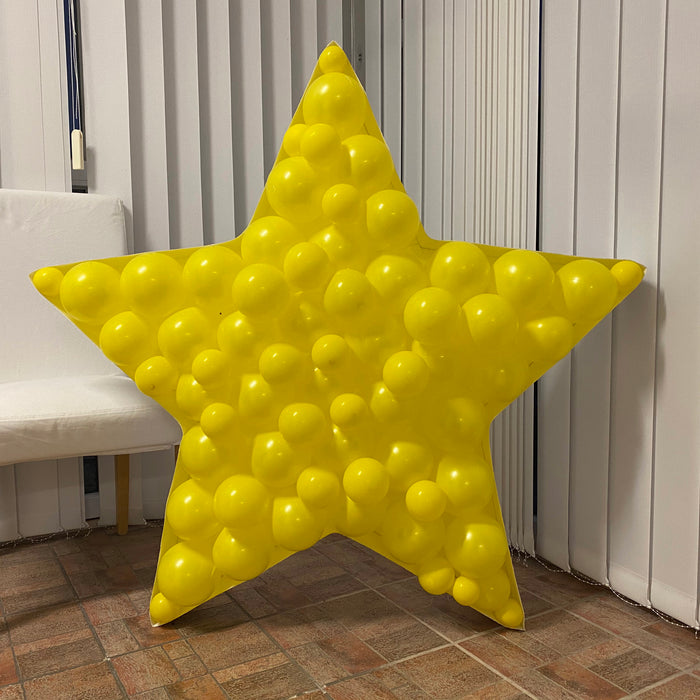 Star Shape | Balloon Mosaic Frame| 47.25in x 49.6in