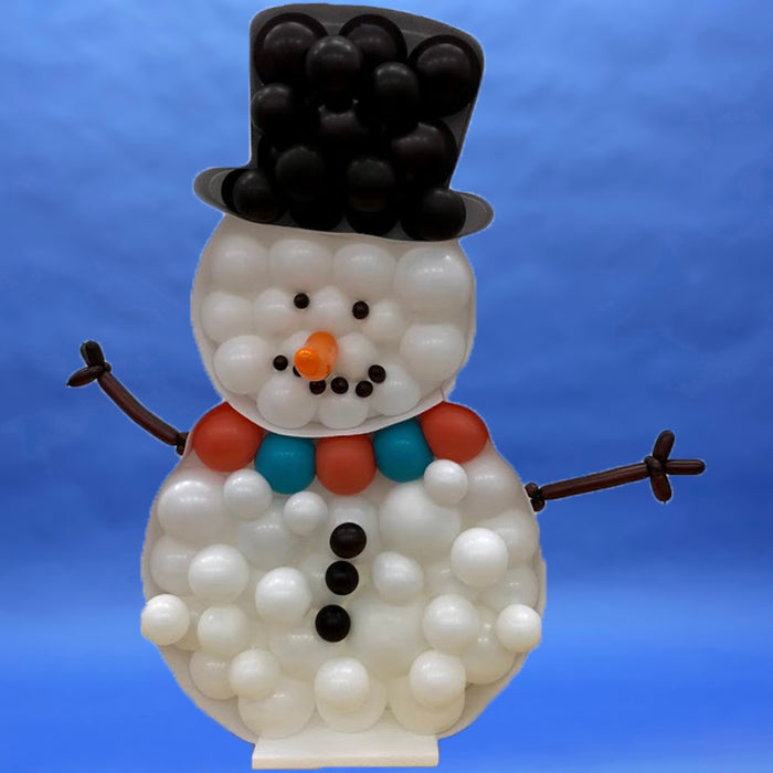 Snowman Shape | Balloon Mosaic Frame| 43.25in x 60in