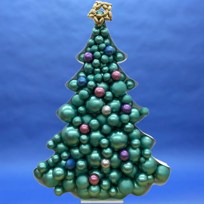Christmas Tree Shape | Balloon Mosaic Frame| 67in x 52.36in