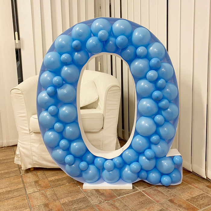 Letter Q | Balloon Mosaic Frame| 39.37in x 35in