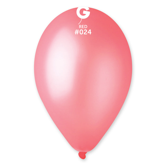 12" Latex Balloon - #024 Neon Red  - 50pcs