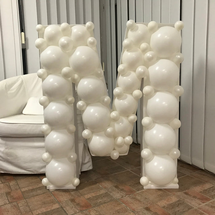 Letter M | Balloon Mosaic Frame | 39.37in x 33.5in