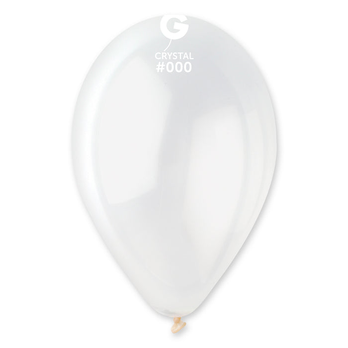 12" Latex Balloon - #000 Crystal Clear - 50pcs