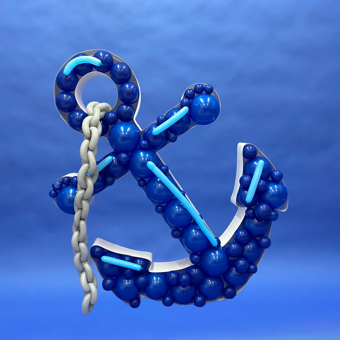 Anchor Shape | Balloon Mosaic Frame| 47.24in x 34.25in