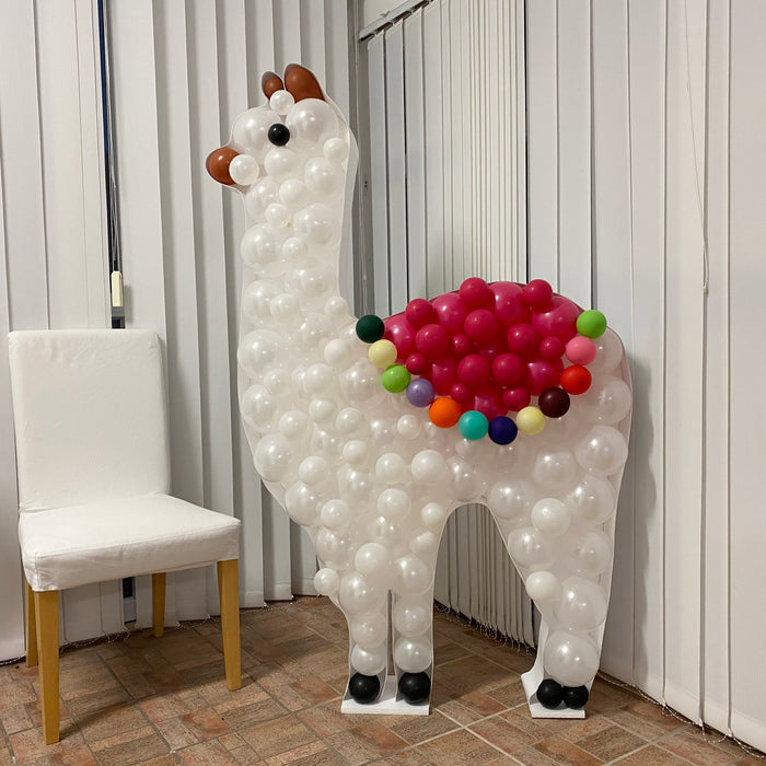 Llama Shape | Balloon Mosaic Frame| 63in x 41.33in