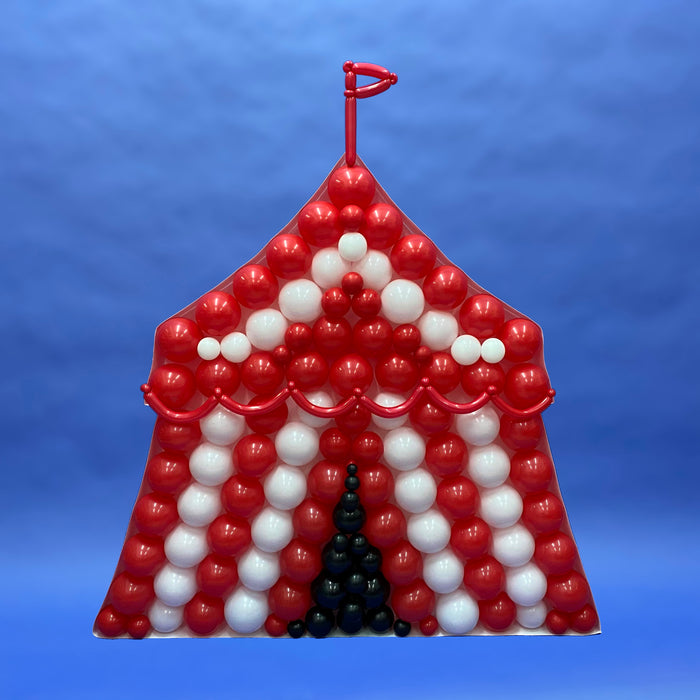 Circus Tent Shape | Balloon Mosaic Frame| 51.18in x 55.12in