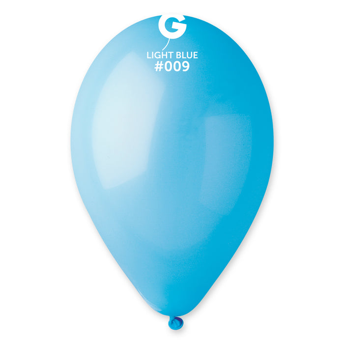 12" Latex Balloon - #009 Light Blue - 50pcs