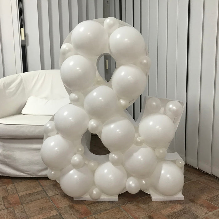 Letter & (And Symbol) | Balloon Mosaic Frame| 39.37in x 31.5in