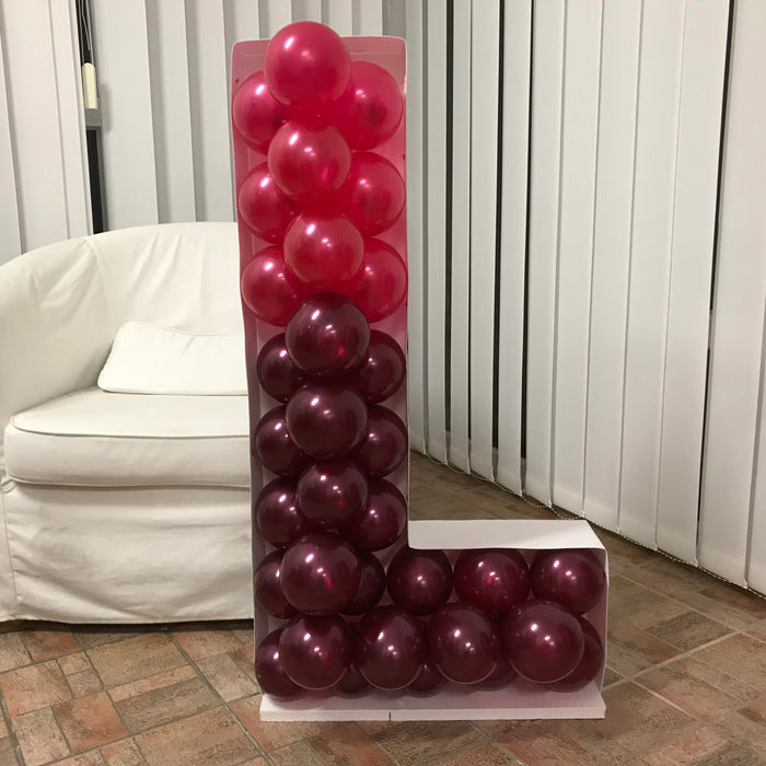 Letter L | Balloon Mosaic Frame| 39.37in x 21.65in