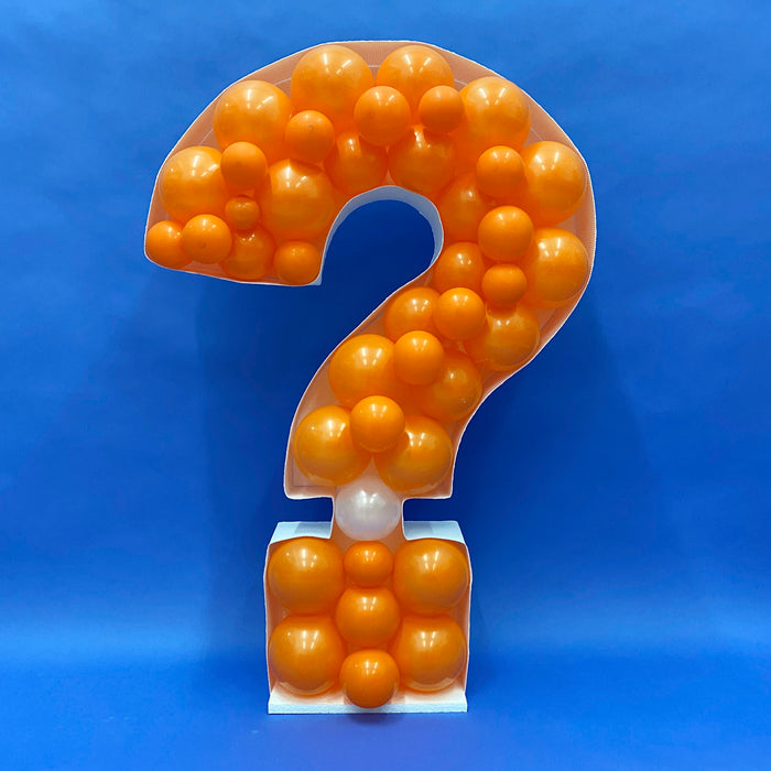 Letter ? (Question Mark Symbol) | Balloon Mosaic Frame| 39.37in x 27.16in
