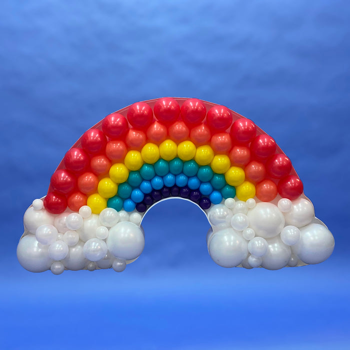 Rainbow Shape | Balloon Mosaic Frame| 35.43in x 66.14in