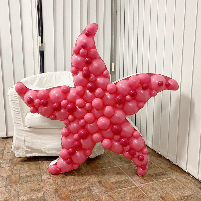Starfish Shape | Balloon Mosaic Frame| 43.31in x 45.27in