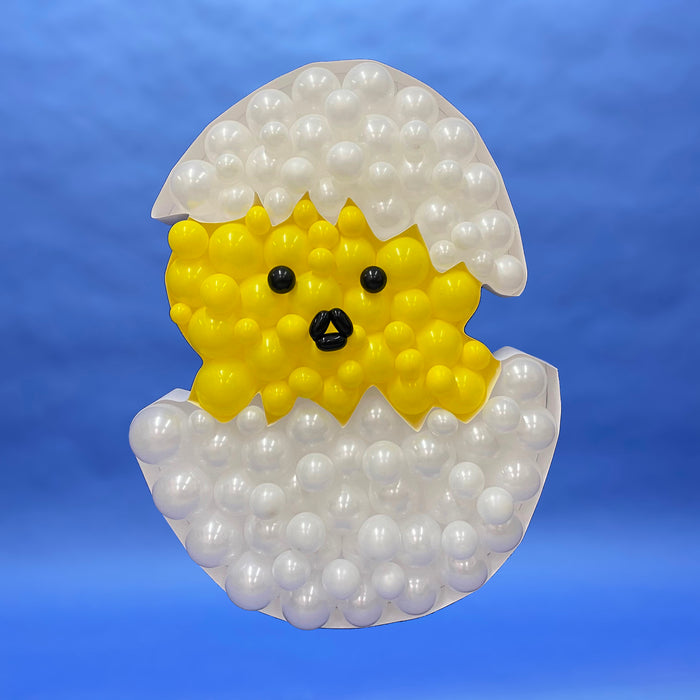 Chick&Egg Shape | Balloon Mosaic Frame| 47.24in x 35.43in