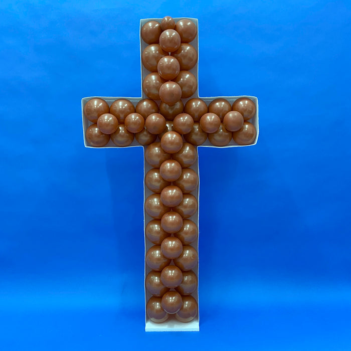 Cross Shape | Balloon Mosaic Frame|  52.36in x 29.13in