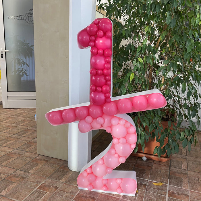 1/2 Shape | Balloon Mosaic Frame| 47.24in x 31.89in