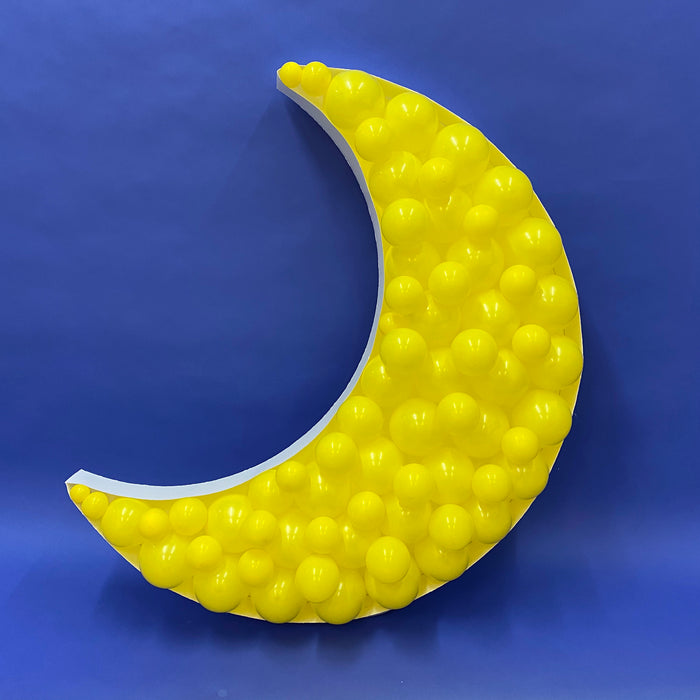 Moon Shape | Balloon Mosaic Frame| 47.25in x 46.5in