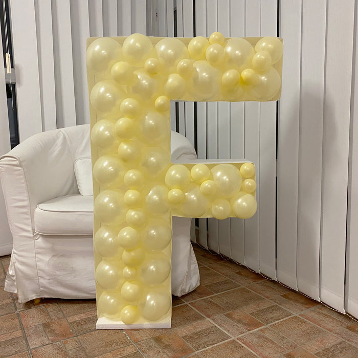 Letter F | Balloon Mosaic Frame| 39.37in x 26in