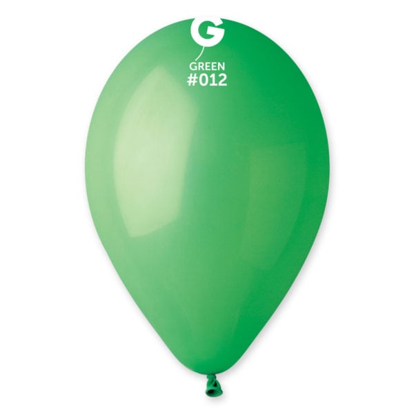 12" Latex Balloon - #012 Green - 50pcs