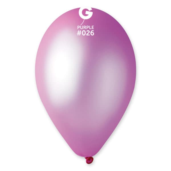 12" Latex Balloon - #026 Neon Purple - 50pcs