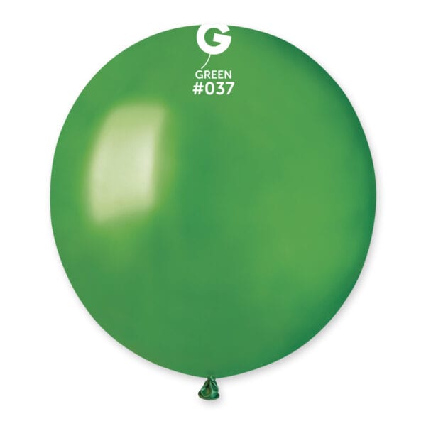 19" Latex Balloon - #037 Metallic Green - 25pcs