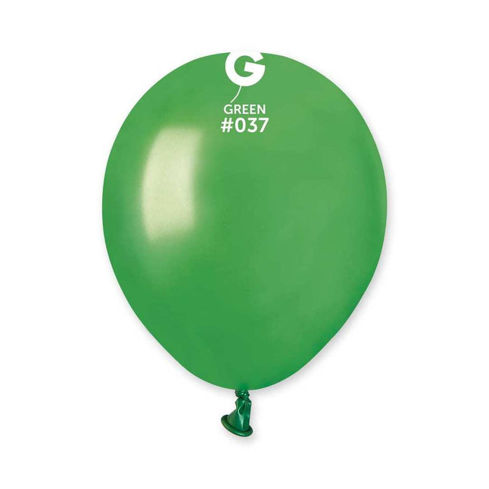 5" Latex Balloon - #037 Metallic Green - 100pcs