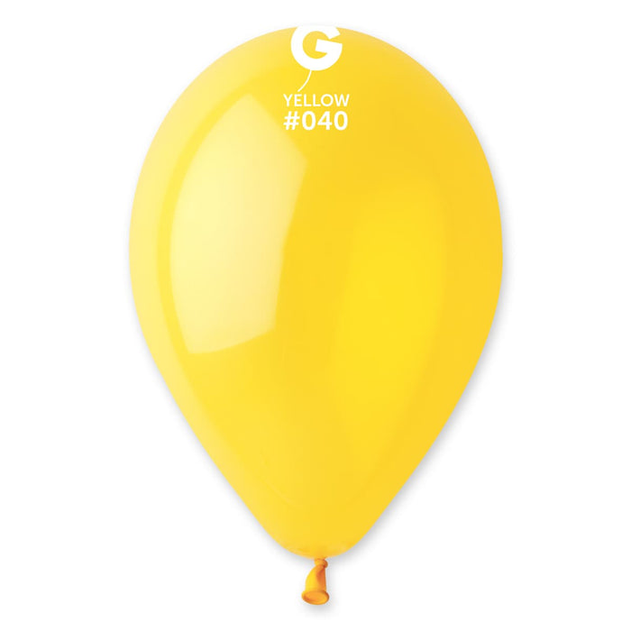 12" Latex Balloon - #040 Crystal Yellow - 50pcs