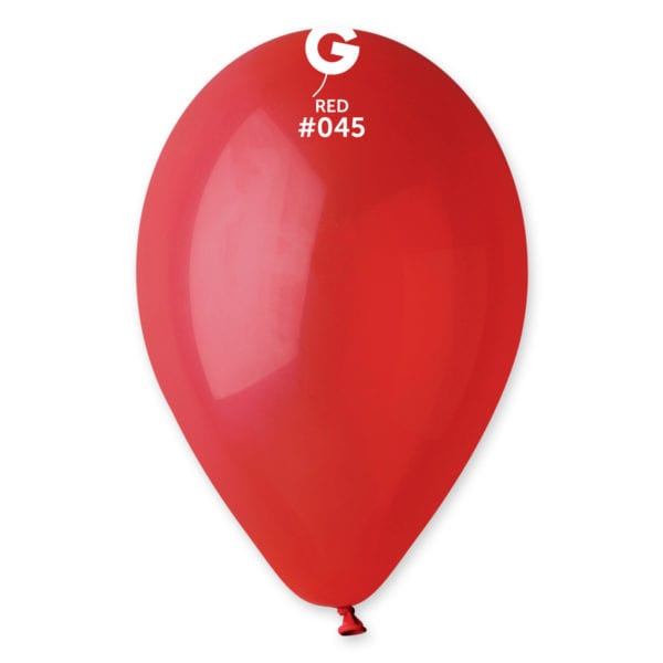 12" Latex Balloon - #045 Red - 50pcs