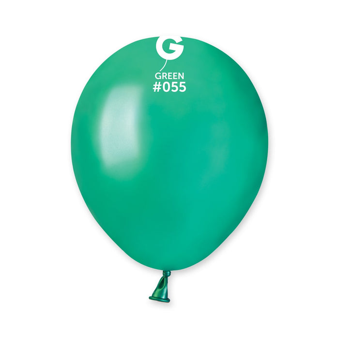 5" Latex Balloon - #055 Metallic Green - 100pcs
