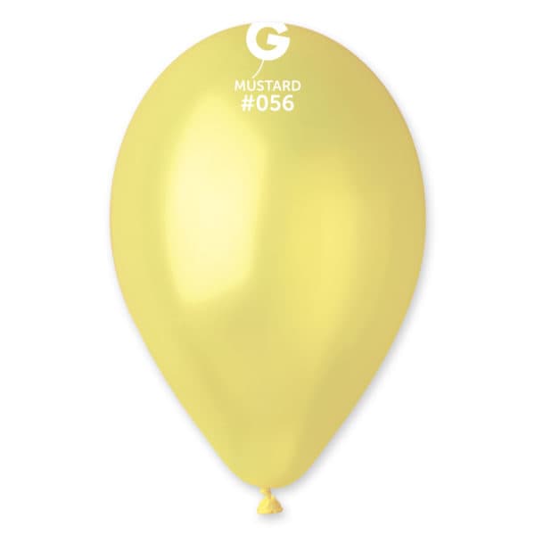 12" Latex Balloon - #056 Metallic Mustard - 50pcs