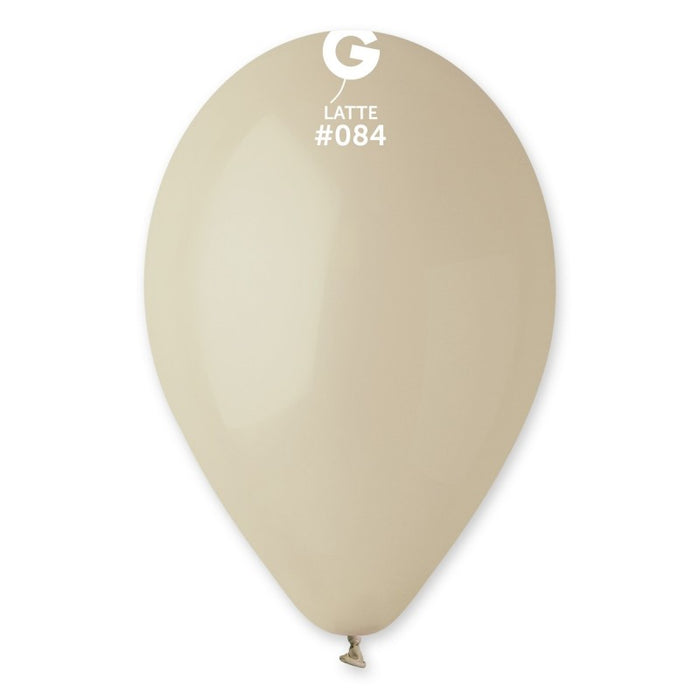 12" Latex Balloon - #084 Latte - 50pcs