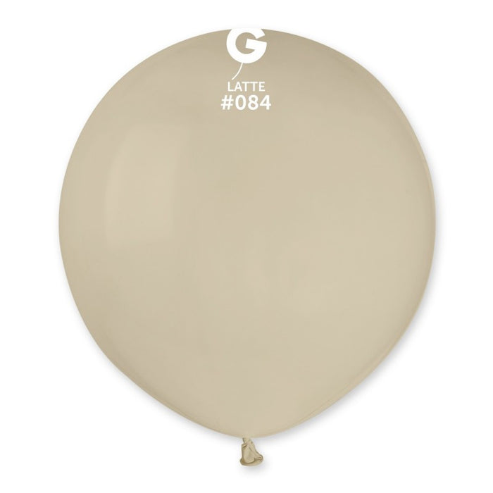 19" Latex Balloon - #084 Latte - 25pcs
