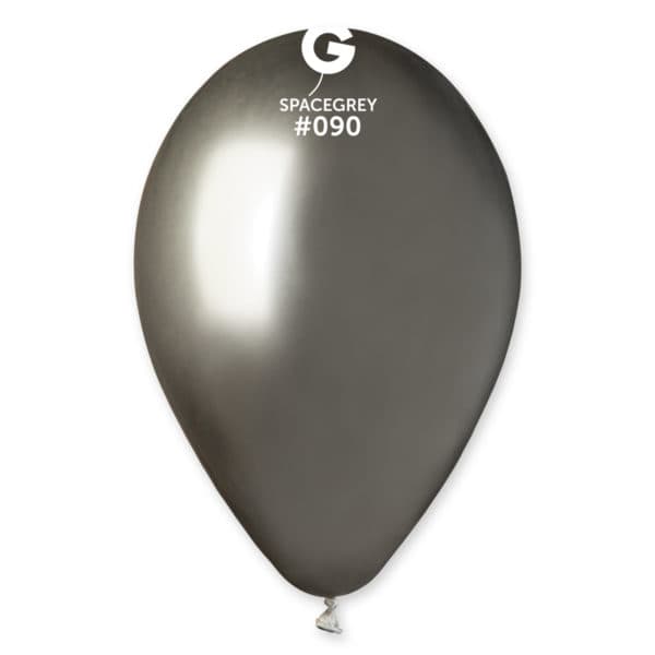 13" Latex Balloon - #090 Shiny Space Grey - 25pcs