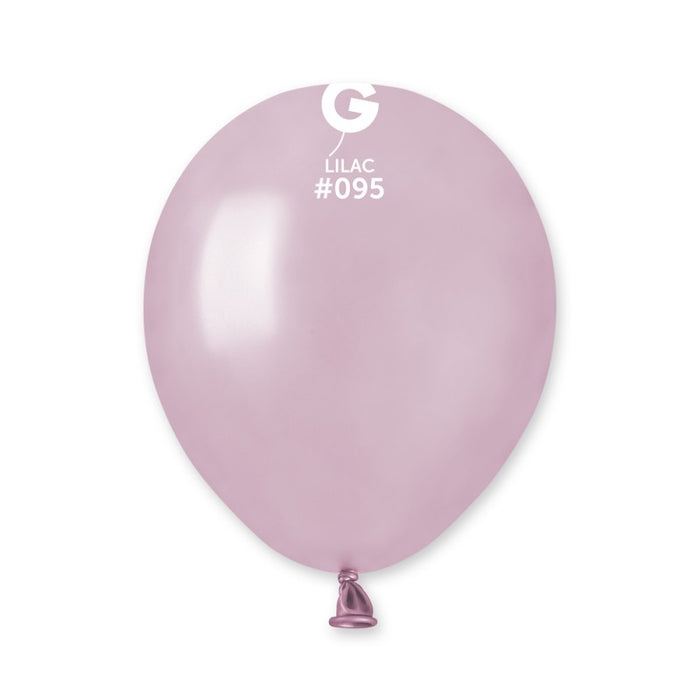 5" Latex Balloon - #095 Metallic Lilac - 100pcs