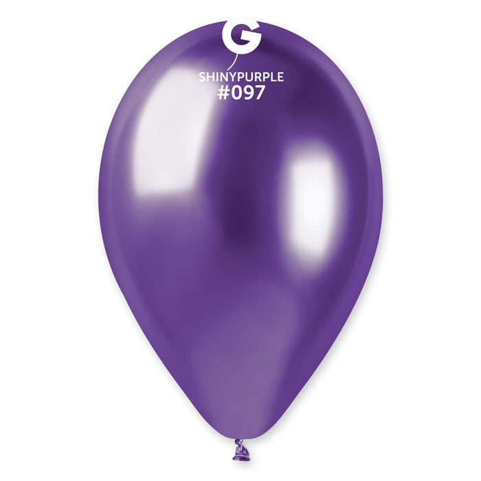 13" Latex Balloon - #097 Shiny Purple - 25pcs