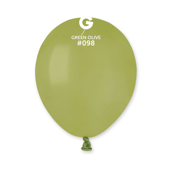 5" Latex Balloon - #098 Green Olive - 100pcs