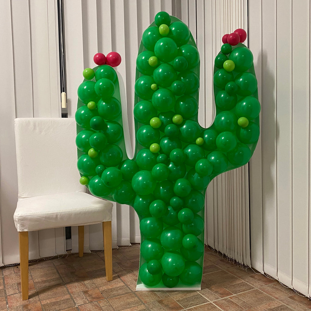 Balloon String Decorations by A Beautiful Mess - Patchwork Cactus