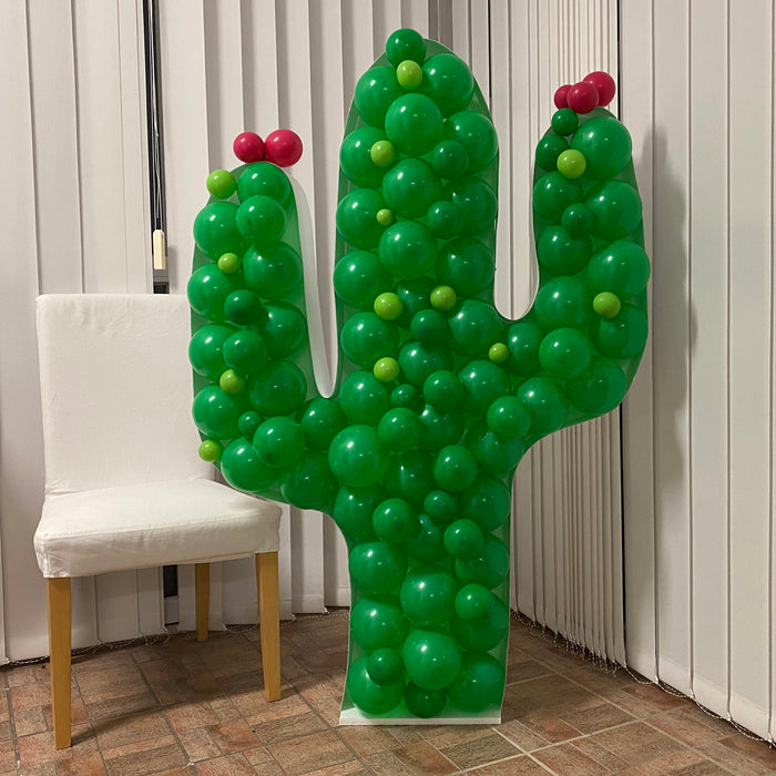 Cactus Shape | Balloon Mosaic Frame| 62.5in x 39.37in
