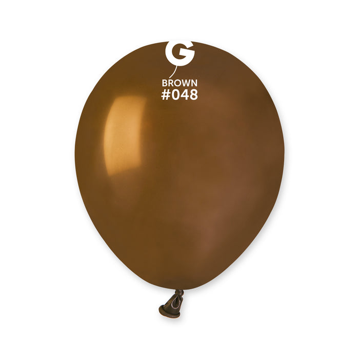 5" Latex Balloon - #048 Brown - 100pcs