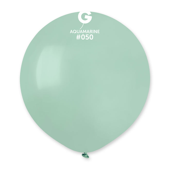 19" Latex Balloon - #050 Aquamarine - 25pcs