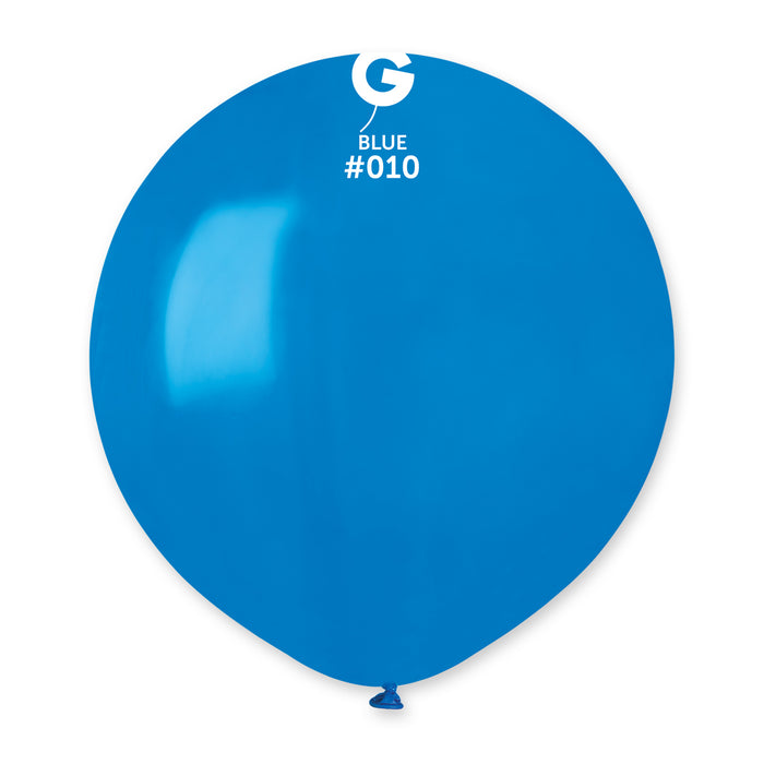 19" Latex Balloon - #010 Blue - 25pcs