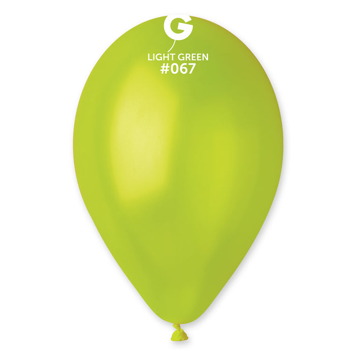 12" Latex Balloon - #067 Metallic Light Green - 50pcs