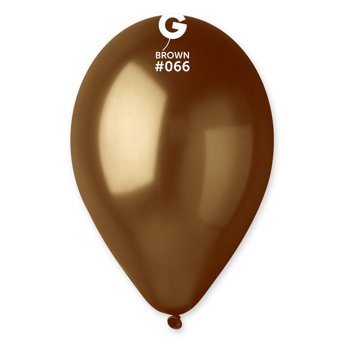 12" Latex Balloon - #066 Metallic Brown - 50pcs