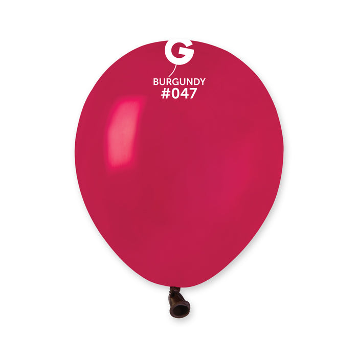 5" Latex Balloon - #047 Burgundy - 100pcs