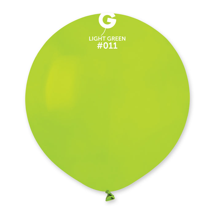 19" Latex Balloon - #011 Light Green - 25pcs