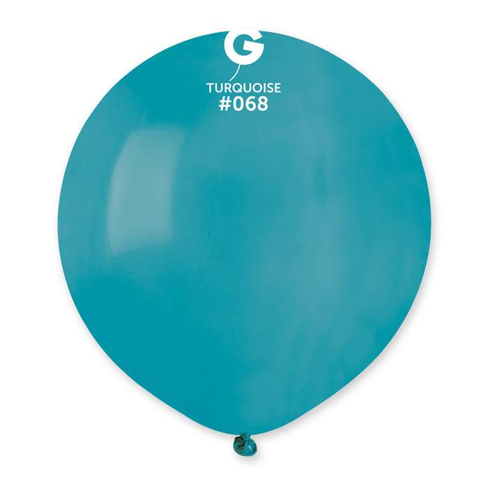 19" Latex Balloon - #068 Turquoise - 25pcs
