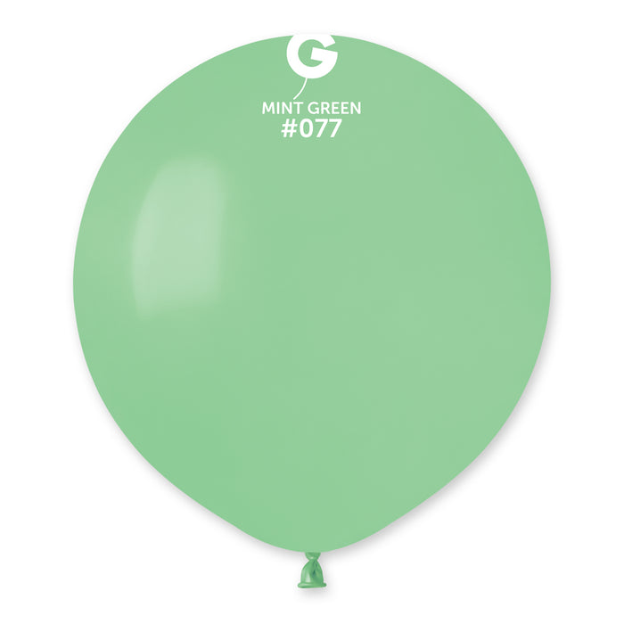 19" Latex Balloon - #077 Mint Green - 25pcs