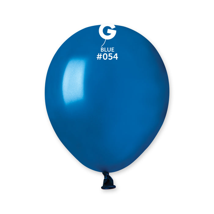 5" Latex Balloon - #054 Metallic Royal Blue - 100pcs