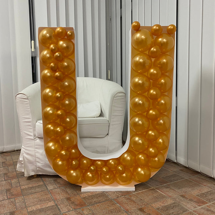 Letter U | Balloon Mosaic Frame| 39.37in x 31.5in