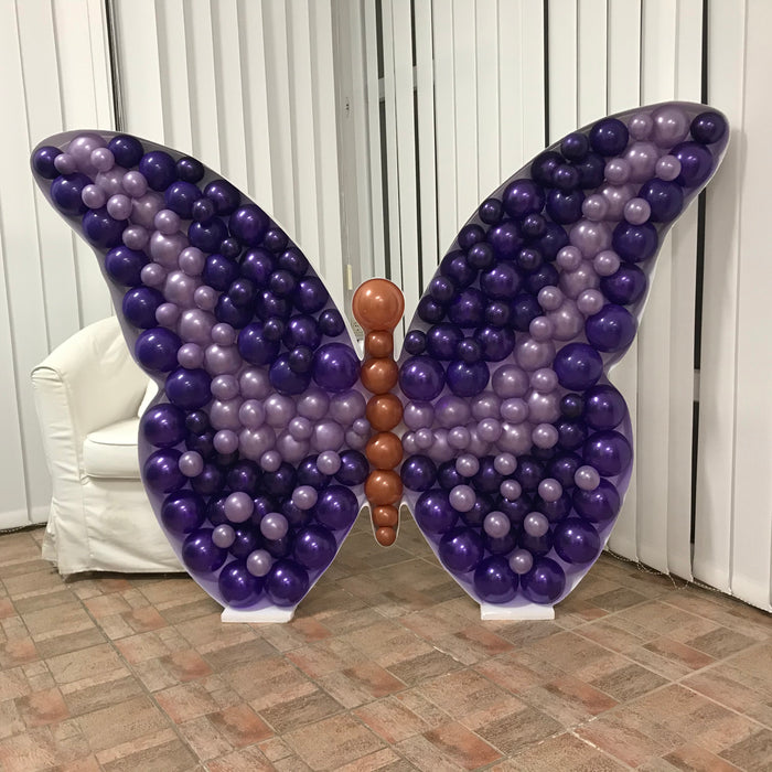 Butterfly Shape | Balloon Mosaic Frame| 43.25in x 65in